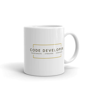 Code Developer - Passionate Stressed Confused [Career Mug]