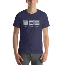 Load image into Gallery viewer, Eat Sleep Code Unisex Programmer Shirt [Your routine!]
