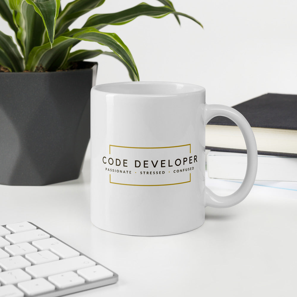 Code Developer - Passionate Stressed Confused [Career Mug]