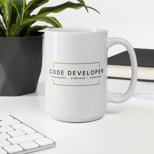 Code Developer - Passionate Stressed Confused [Career Mug]